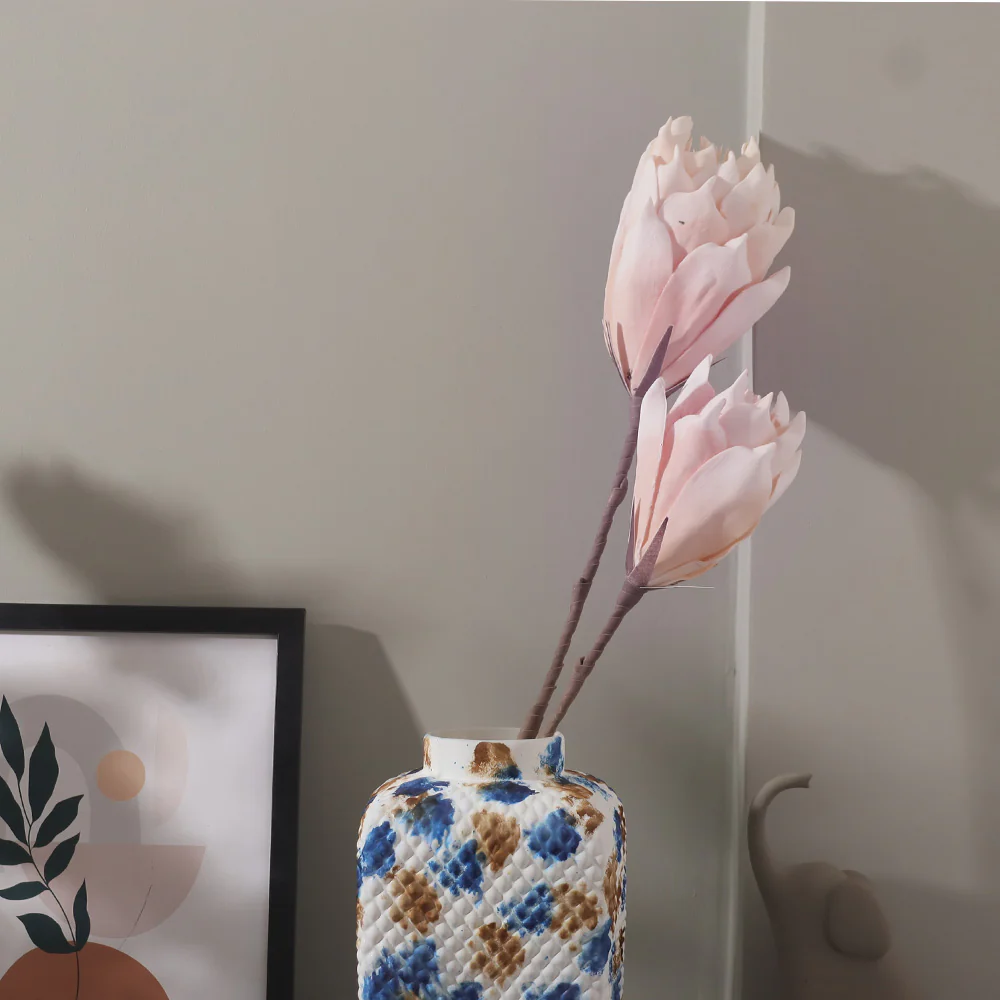 Artichoke Flowers Faux Stem - Pink - Image 5