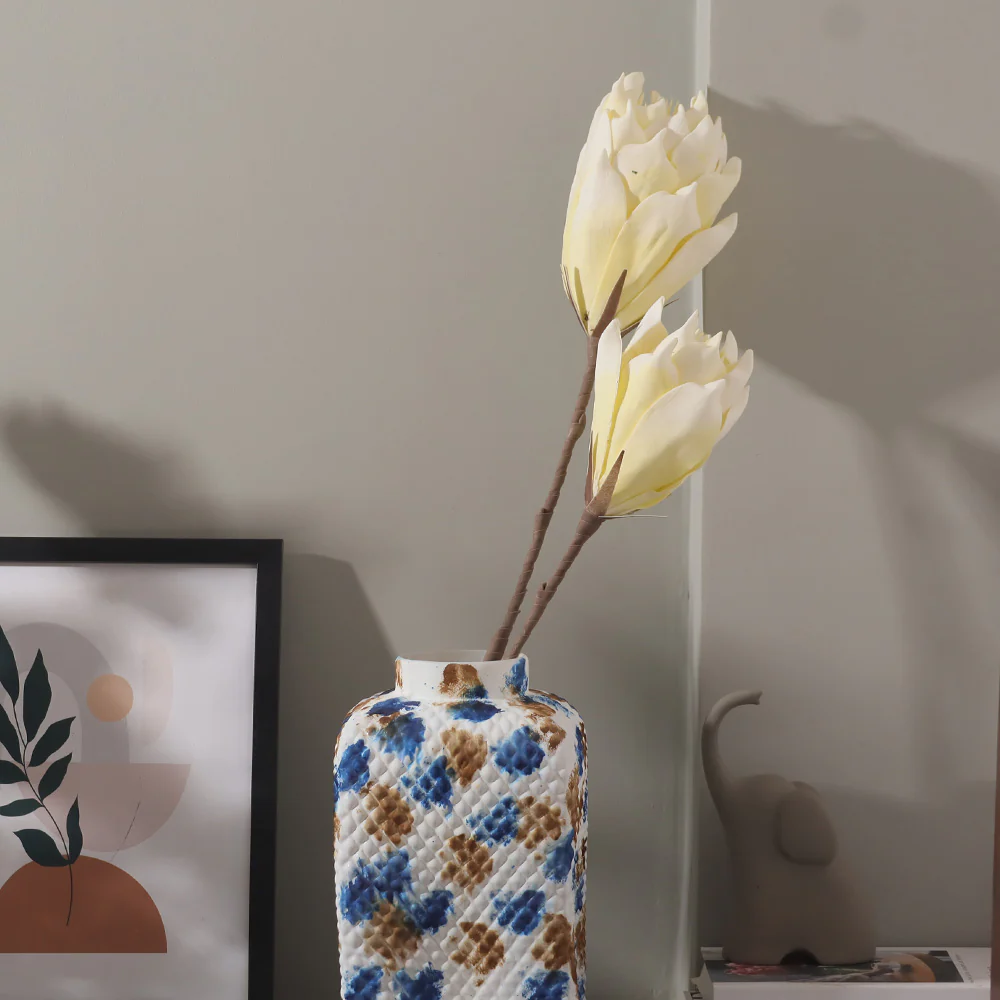 Artichoke Flowers Faux Stem - Yellow - Image 5