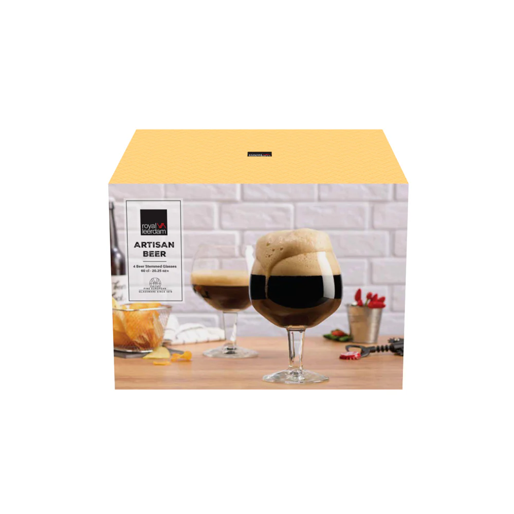 Artisan Beer Glasses 600ml, Set of 4 - Image 4