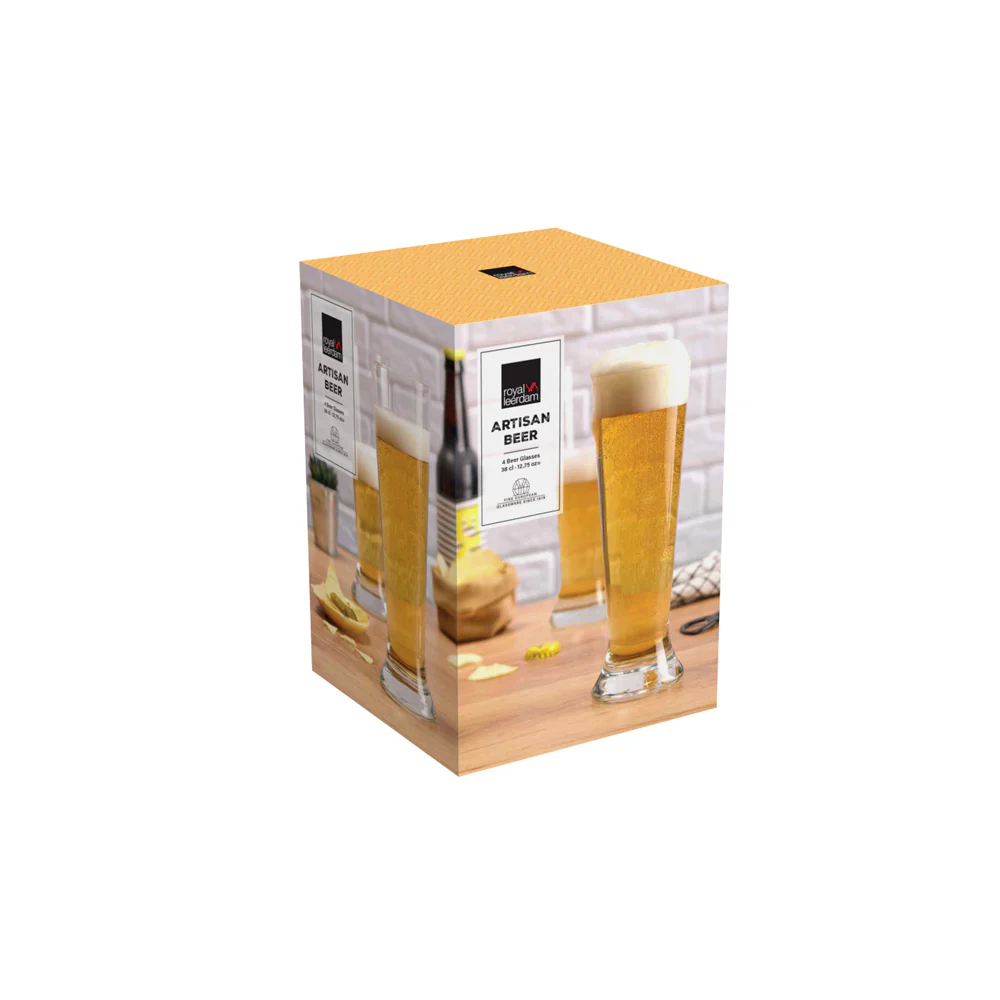 Artisan Beer Glasses 380ml, Set of 4 - Image 4