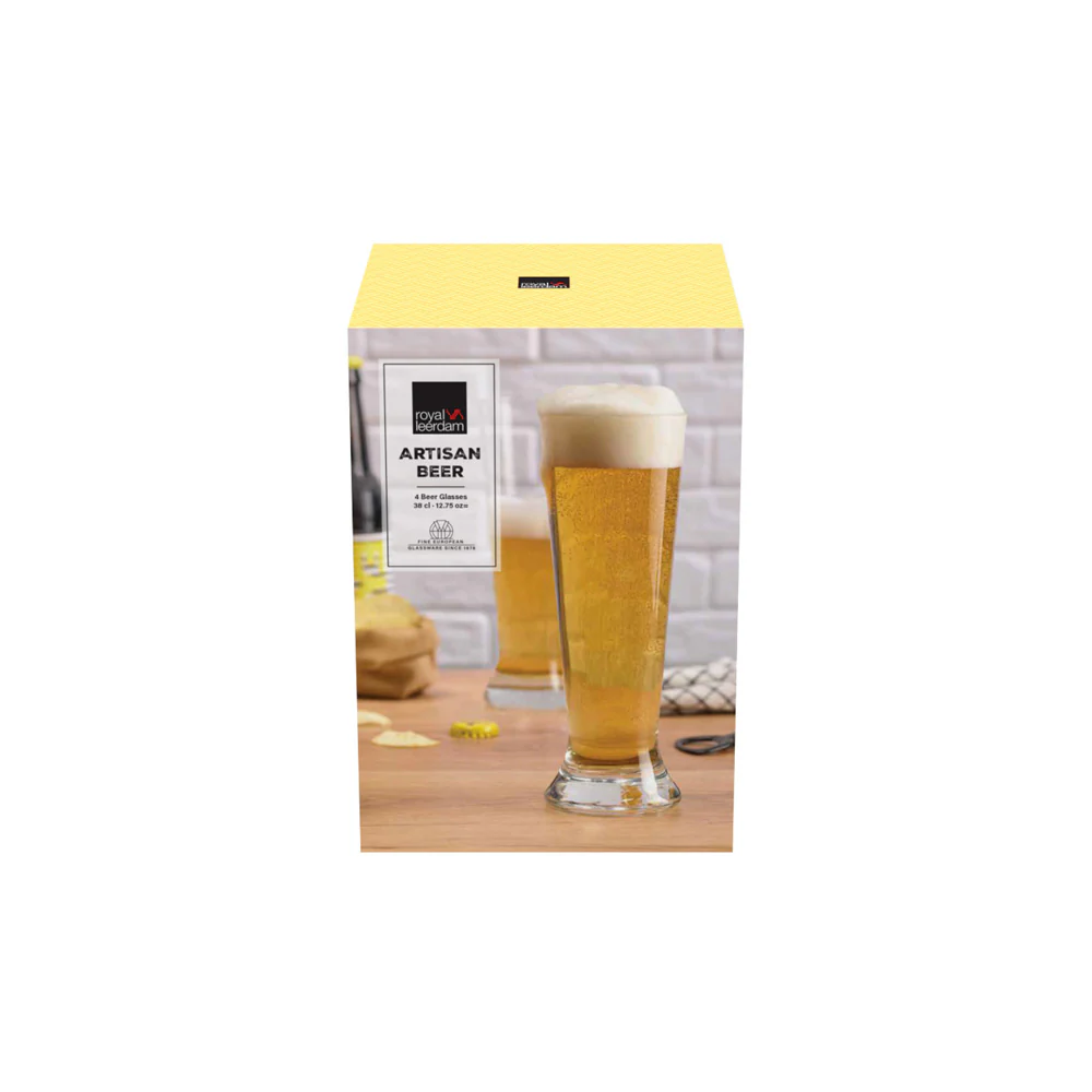 Artisan Beer Glasses 380ml, Set of 4 - Image 6