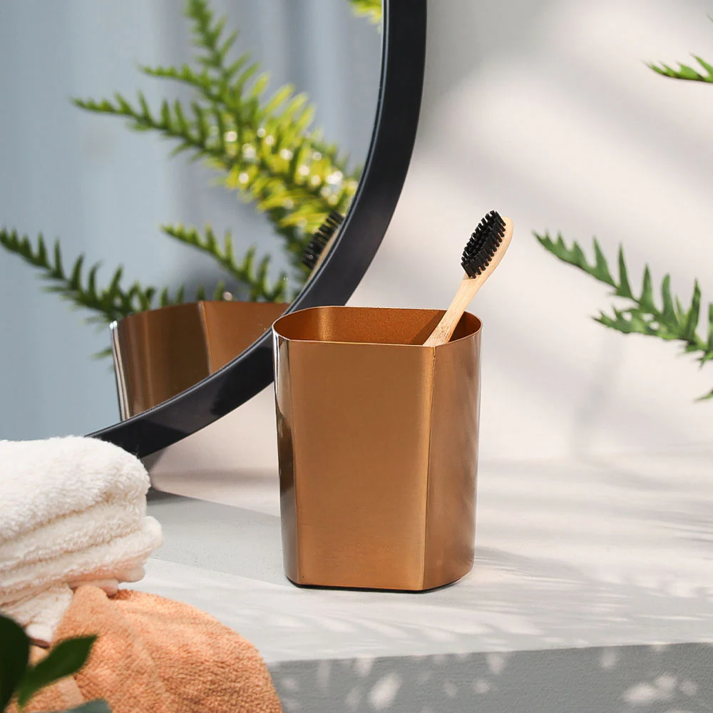 Arza Toothbrush Tumbler - Champagne Gold