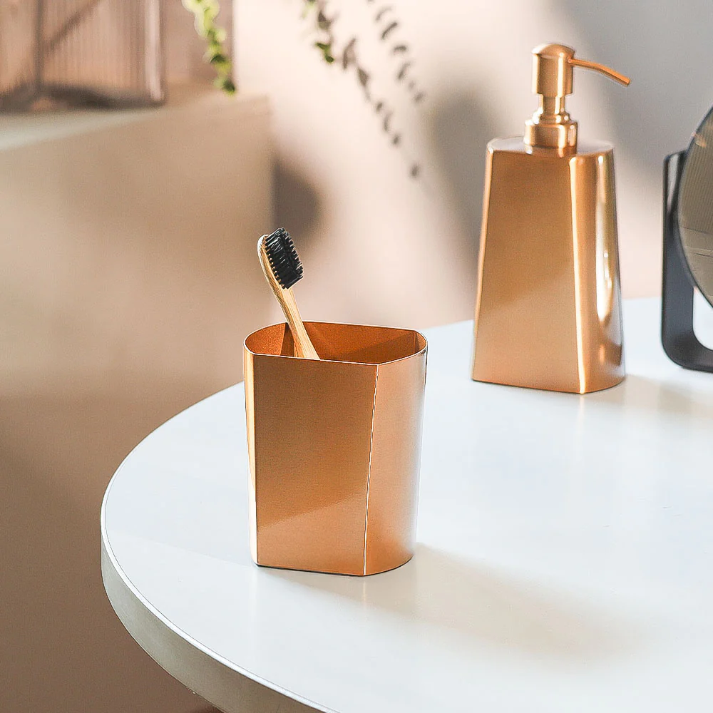 Arza Toothbrush Tumbler - Champagne Gold - Image 5