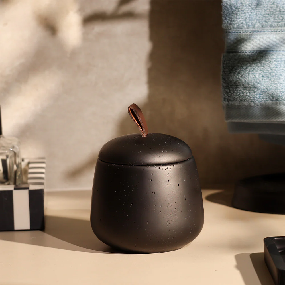 Asher Storage Jar - Black - Image 2