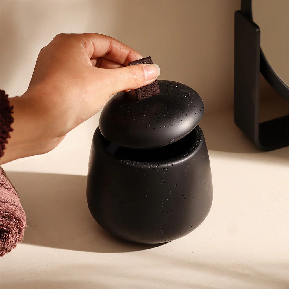 Asher Storage Jar - Black - Image 4