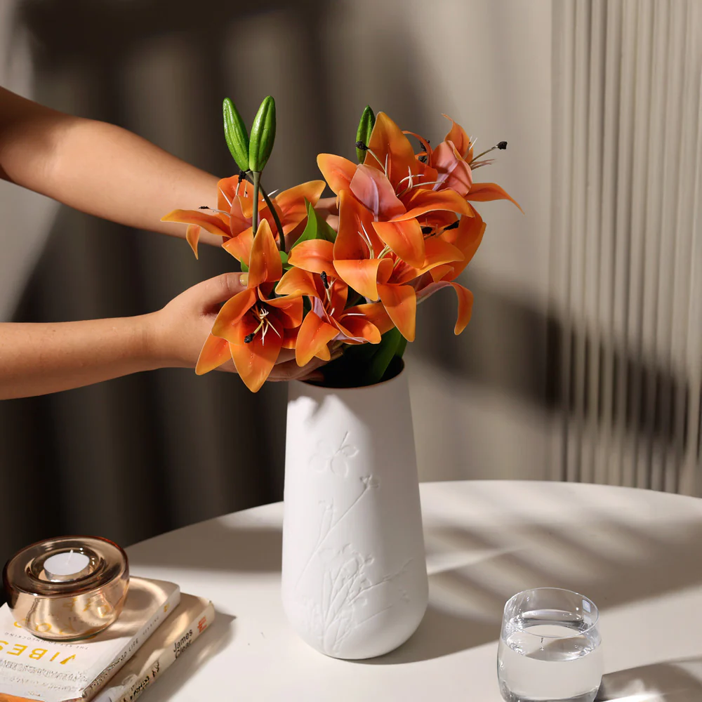 Asiatic Lily Faux Bunch - Orange - Image 3