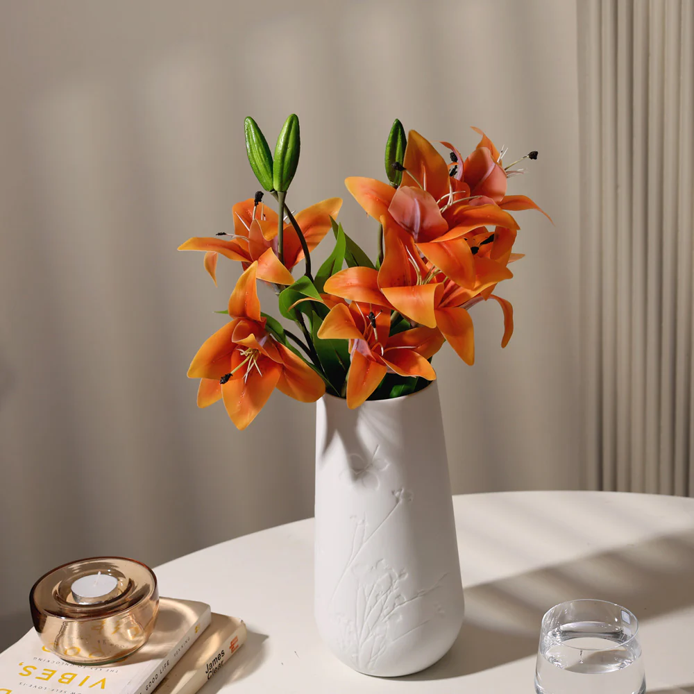 Asiatic Lily Faux Bunch - Orange - Image 5