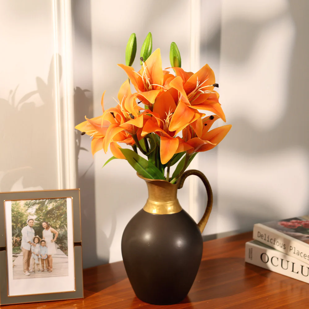 Asiatic Lily Faux Bunch - Orange - Image 7