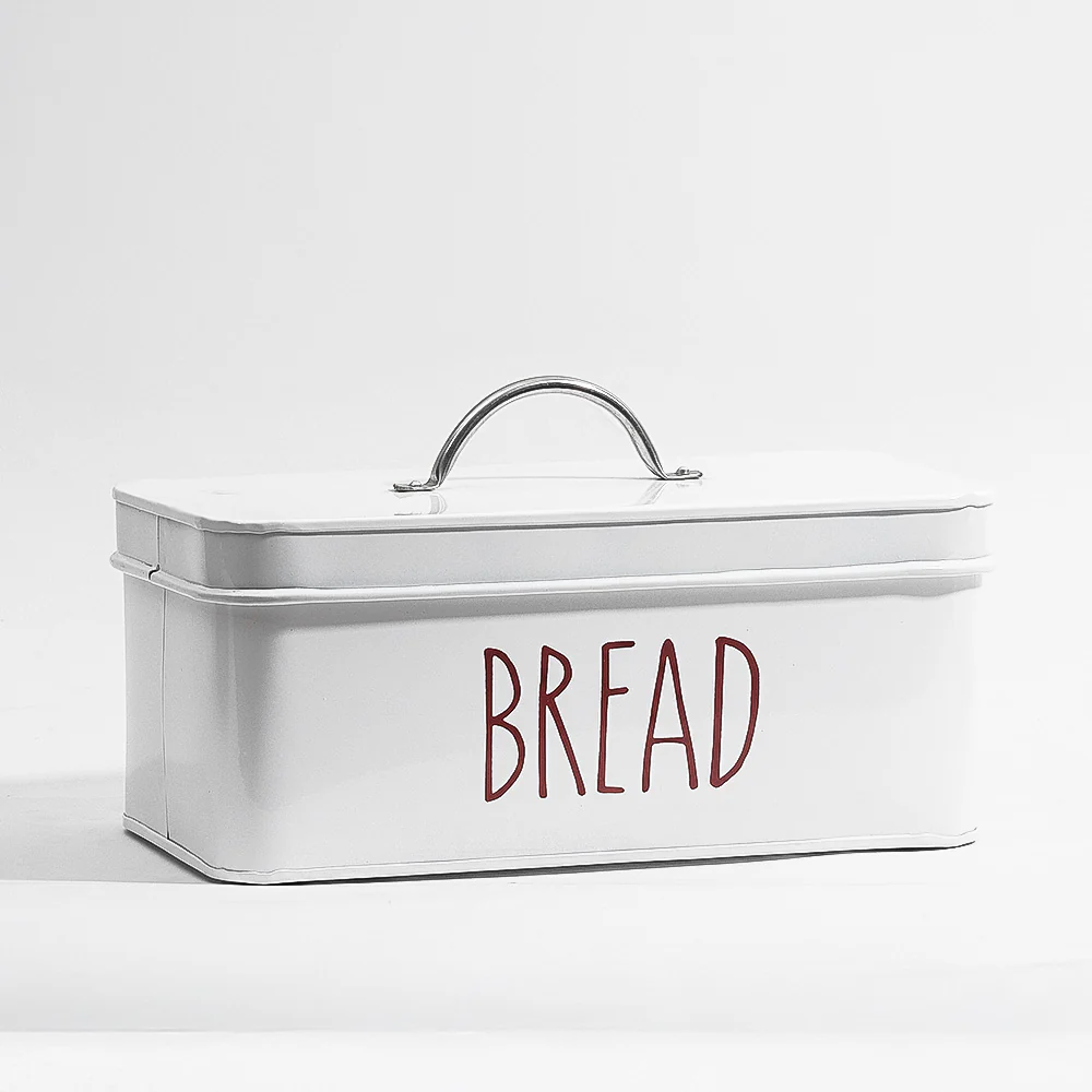 Asilo Metal Bread Box - White - Image 3