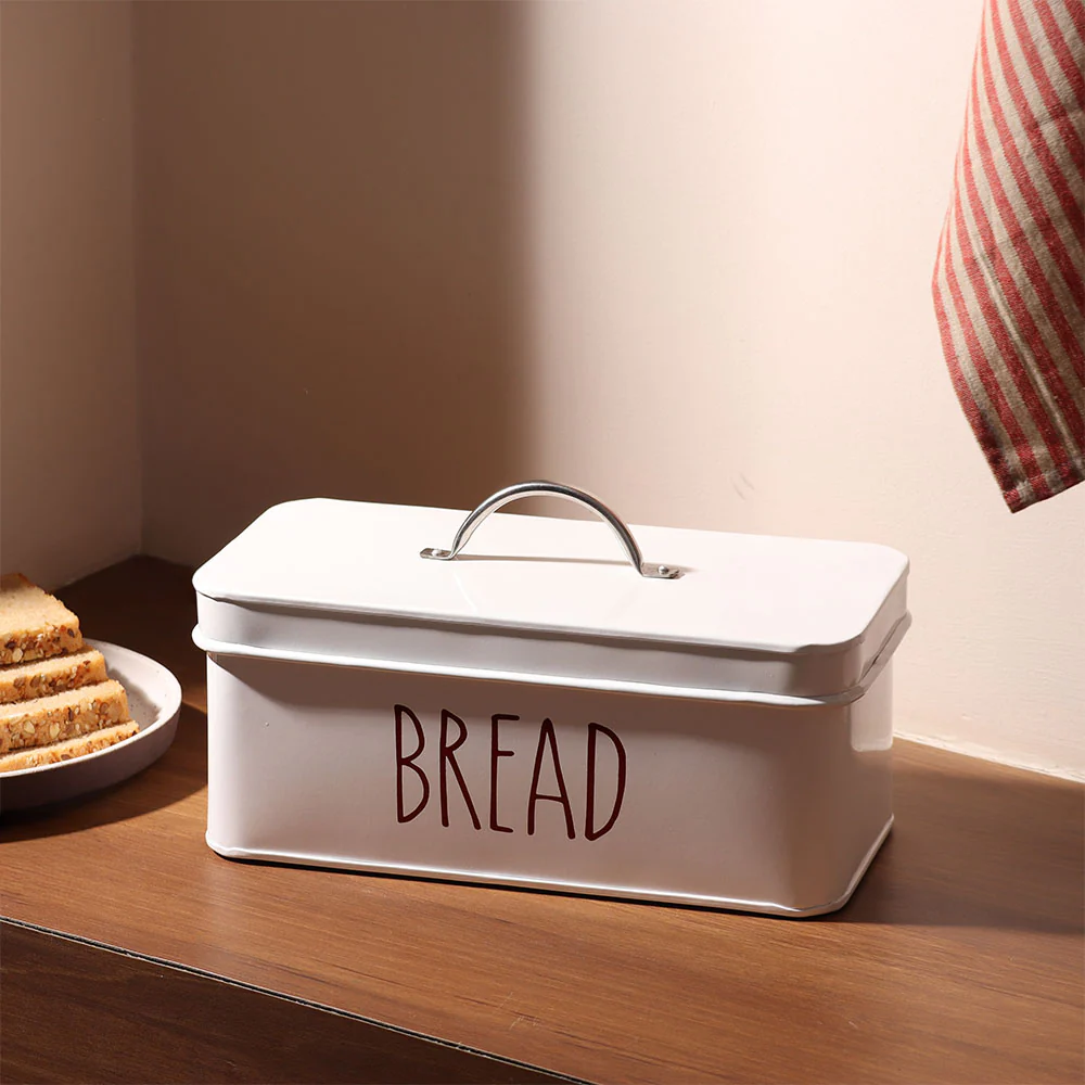 Asilo Metal Bread Box - White - Image 4