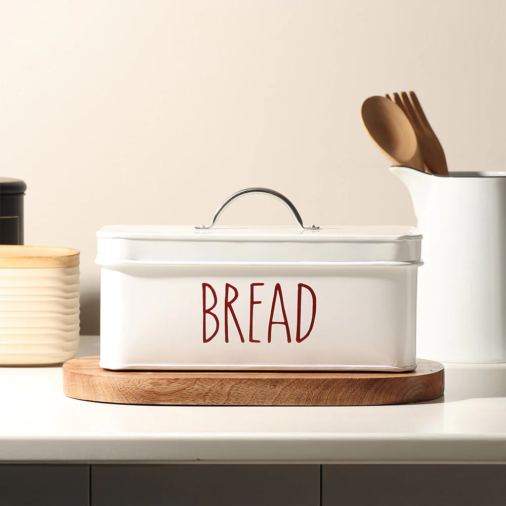 Asilo Metal Bread Box - White - Image 5