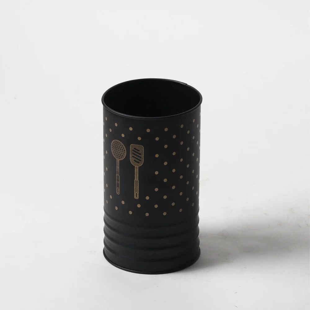 Asilo Metal Utensil Holder - Black Gold - Image 3