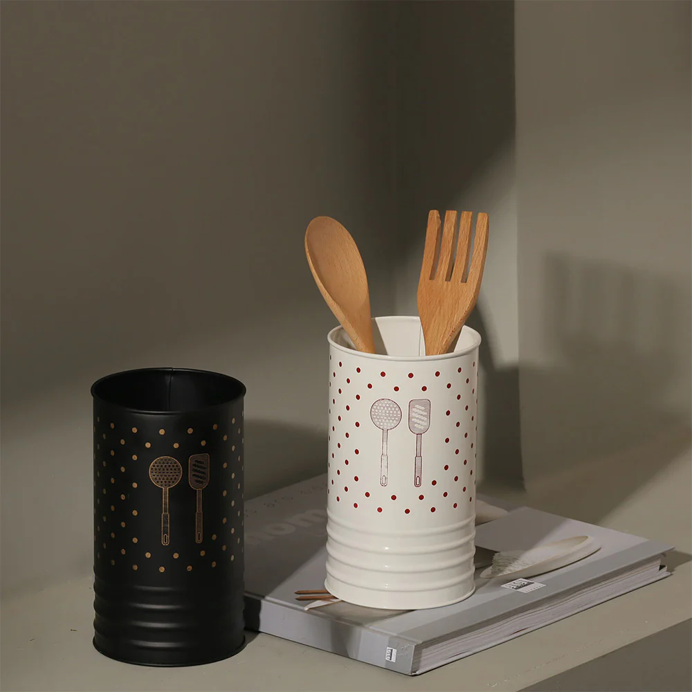 Asilo Metal Utensil Holder - Black Gold - Image 5