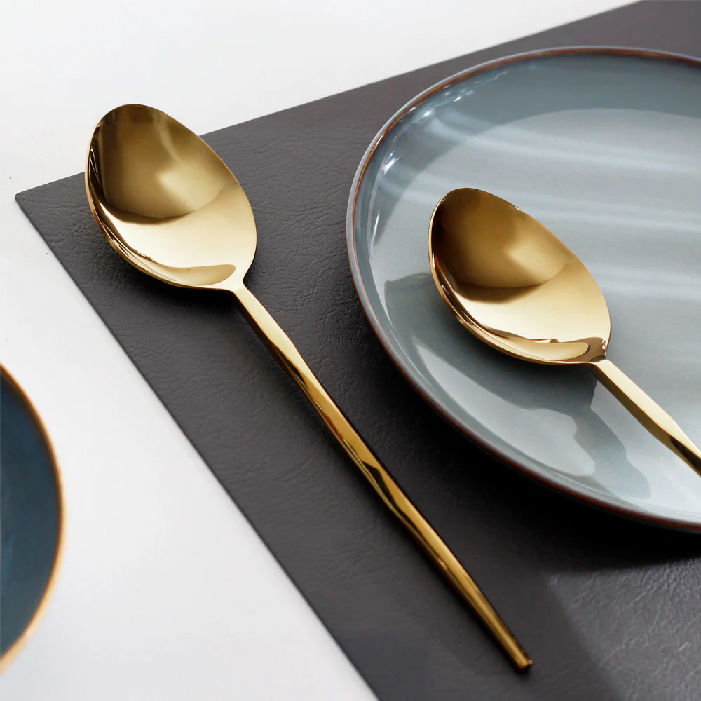 Astor Serving Spoons, Set of 2 - Gold - Image 4