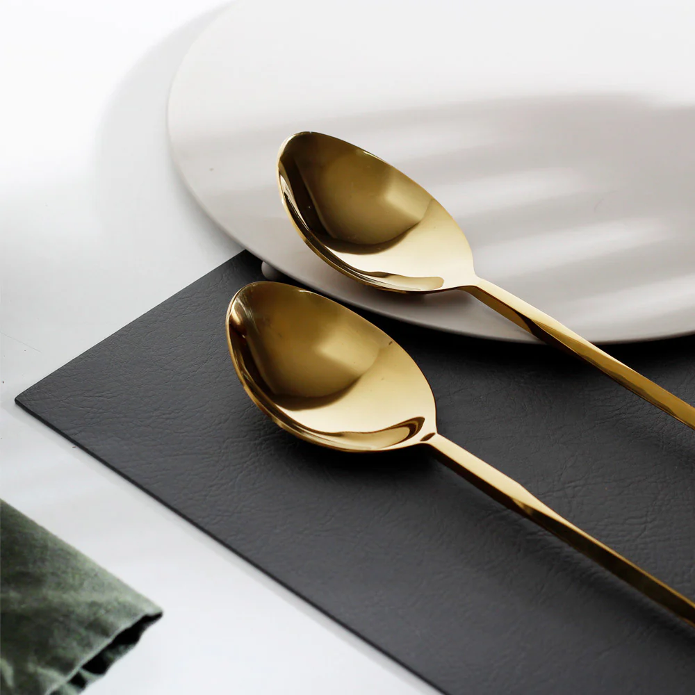 Astor Serving Spoons, Set of 2 - Gold - Image 5