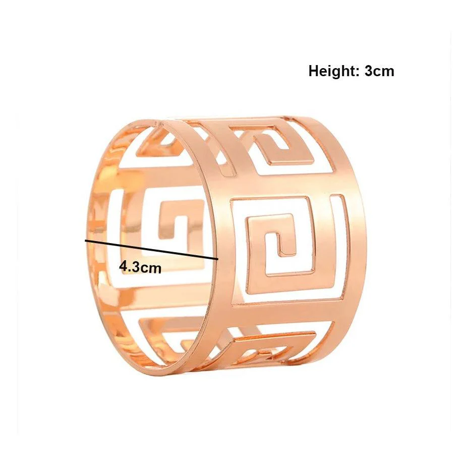 Astra Napkin Rings, Set of 6 - Copper - Image 5
