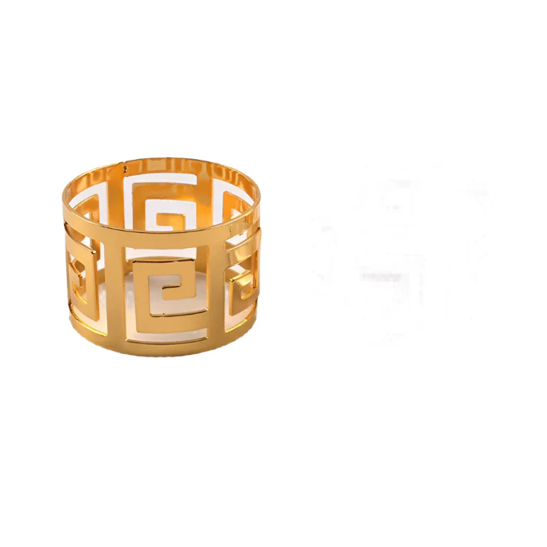 Astra Napkin Rings, Set of 6 - Gold - Image 11