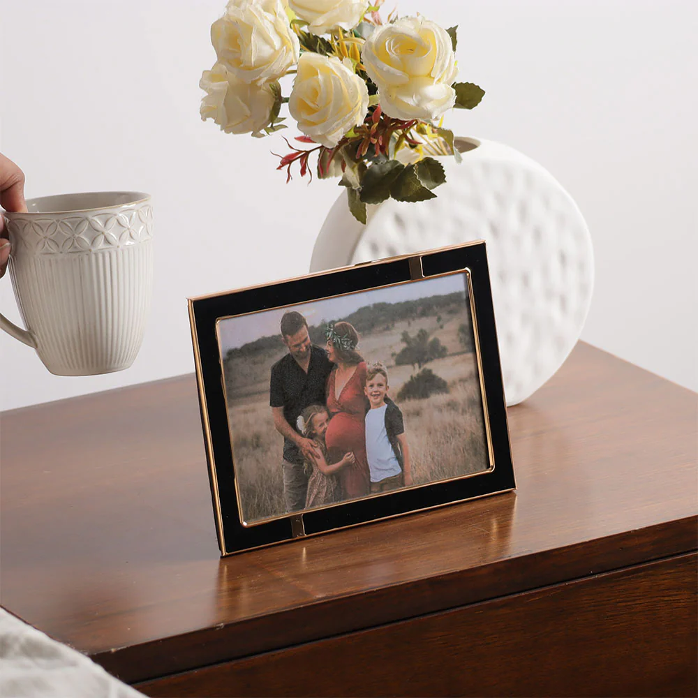 Astra Photo Frame Medium - Black Gold - Image 2