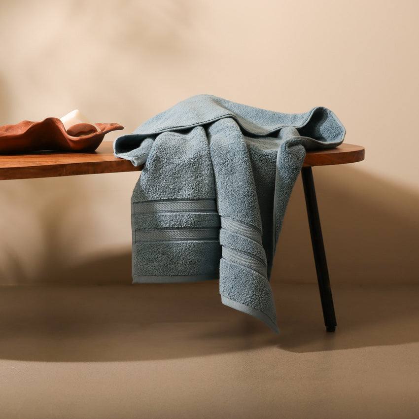 Atelier Egyptian Cotton Bath Towel - Blue - Image 4