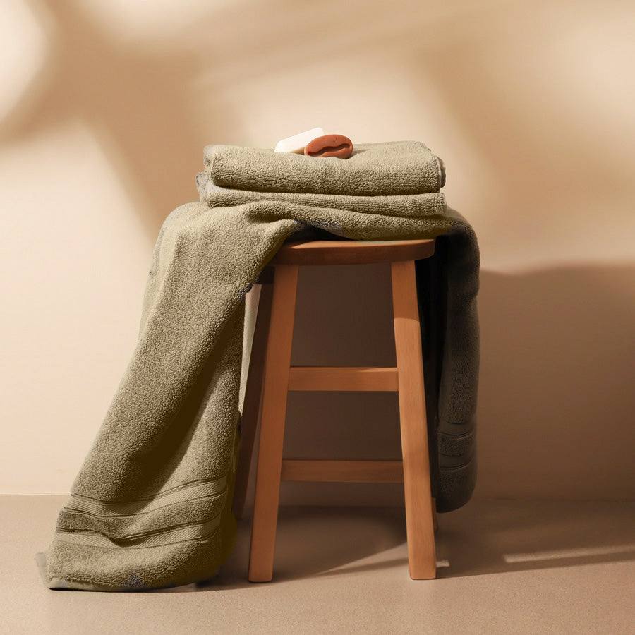 Atelier Egyptian Cotton Bath Towel - Dusty Olive - Image 3