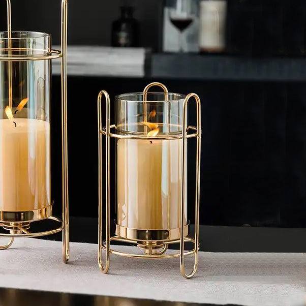 Athena Wireframe Candle Holder - Gold - Image 4