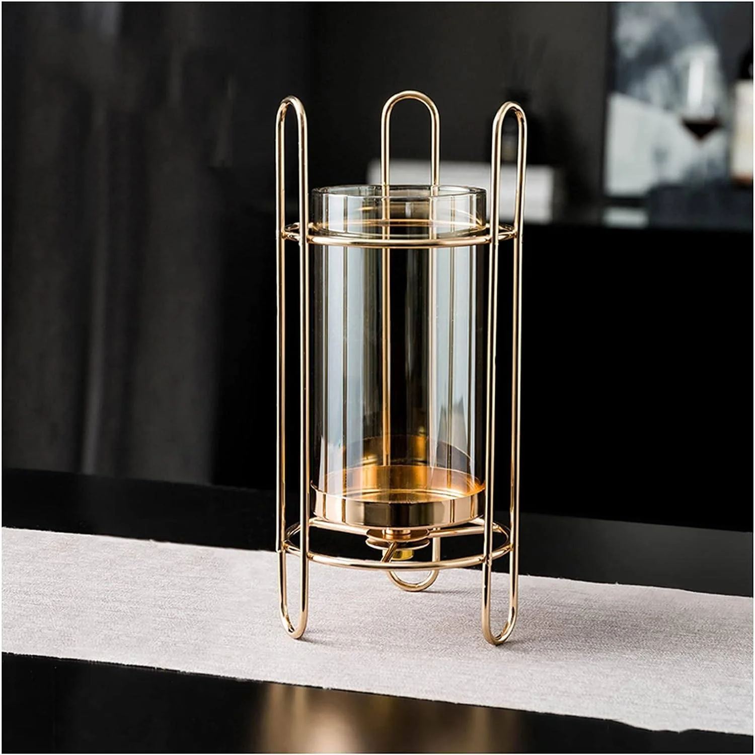 Athena Wireframe Candle Holder - Gold - Image 7