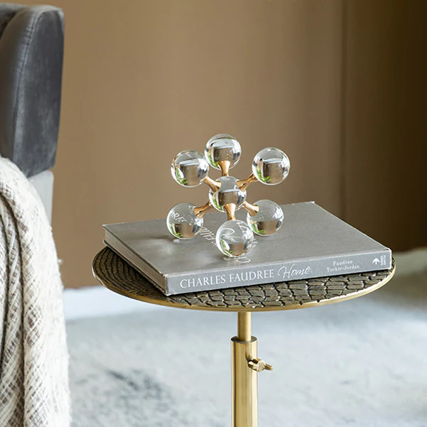 Atom Decorative Sculpture Medium - Clear Gold - Image 9
