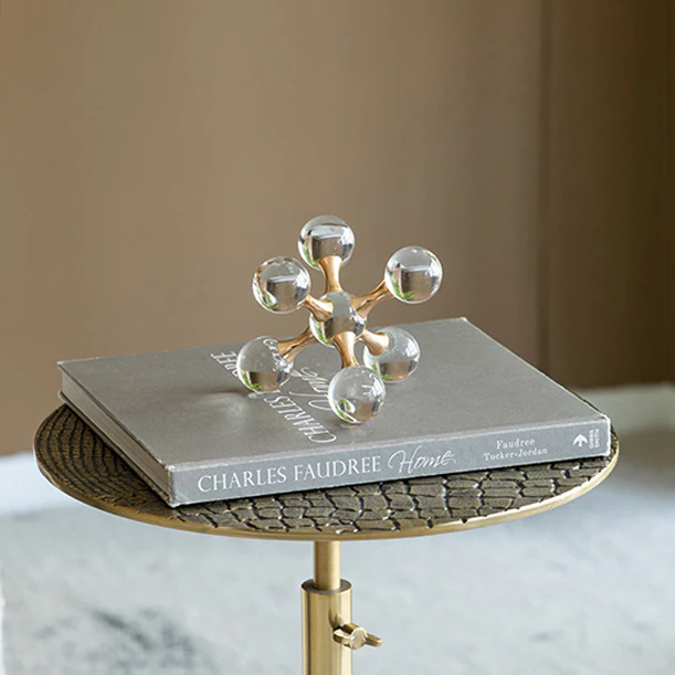 Atom Decorative Sculpture Small - Clear Gold - Image 10
