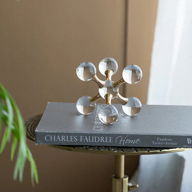 Atom Decorative Sculpture Small - Clear Gold - Image 11