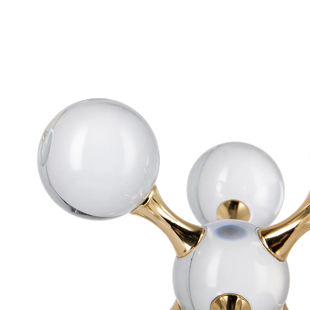 Atom Decorative Sculpture Small - Clear Gold - Image 5