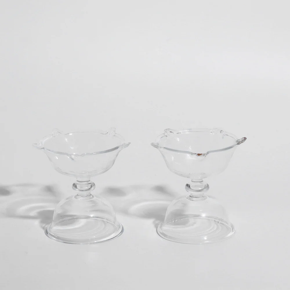 Aura Petals Diya, Set of 2 - Clear - Image 3