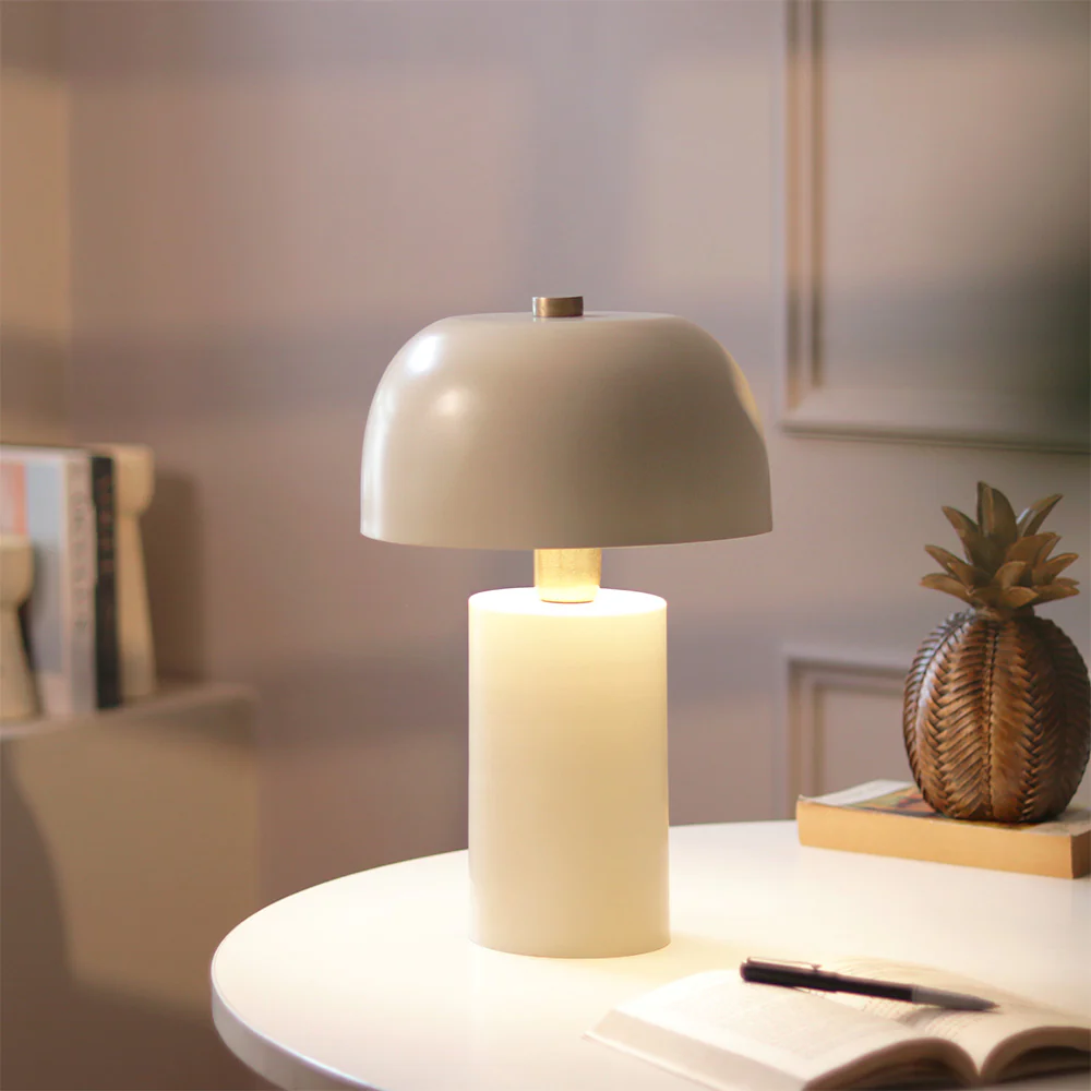 Aurelia Table Lamp Medium - Ivory Gold - Image 2
