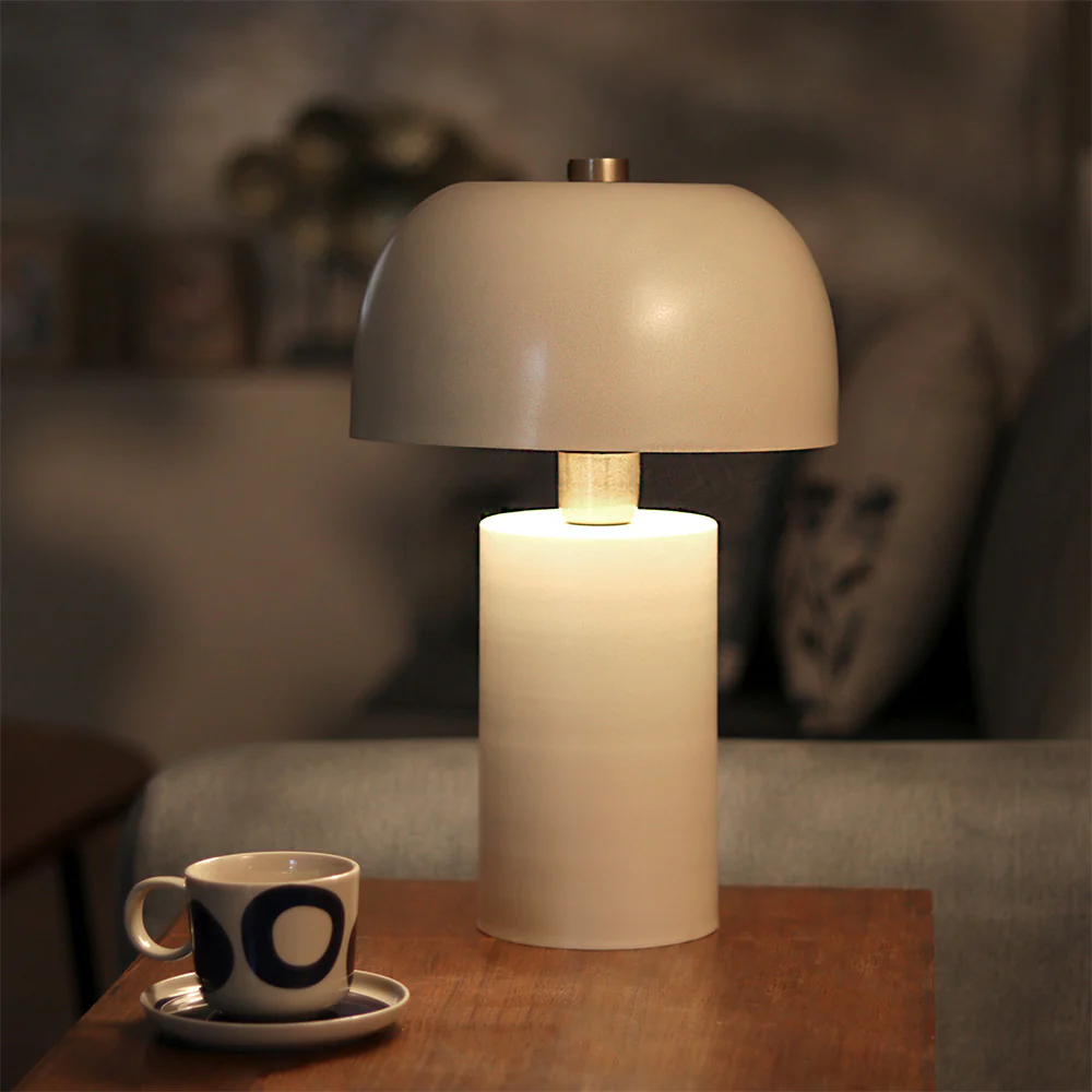 Aurelia Table Lamp Medium - Ivory Gold - Image 3