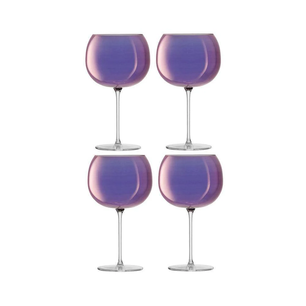 Aurora Balloon Glasses 680ml, Set of 4 - Polar Violet - Image 3