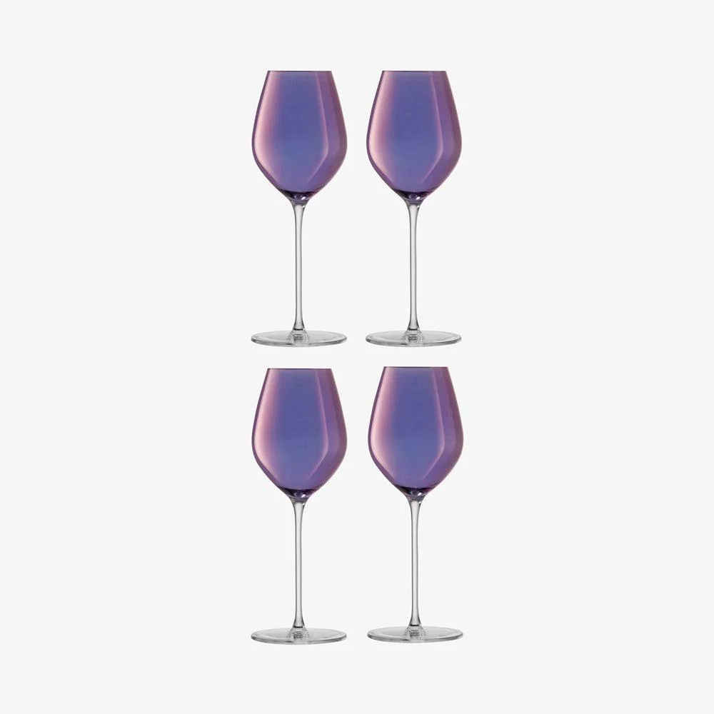 Aurora Champagne Tulip Glasses 285ml, Set of 4 - Polar Violet - Image 3