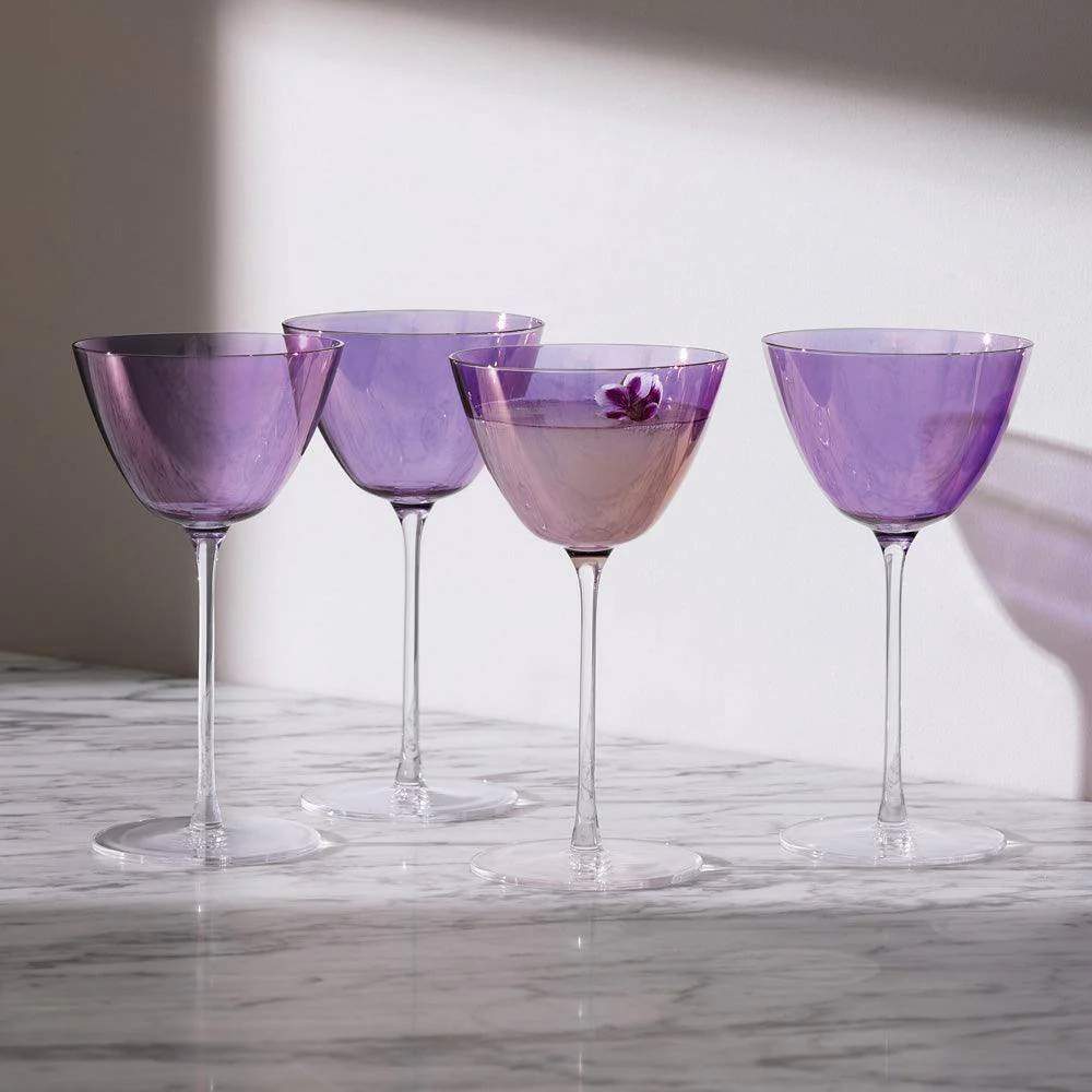Aurora Martini Glasses 195ml, Set of 4 - Polar Violet - Image 2