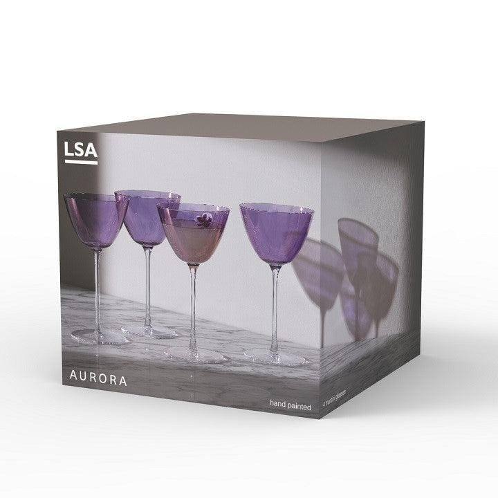 Aurora Martini Glasses 195ml, Set of 4 - Polar Violet - Image 4