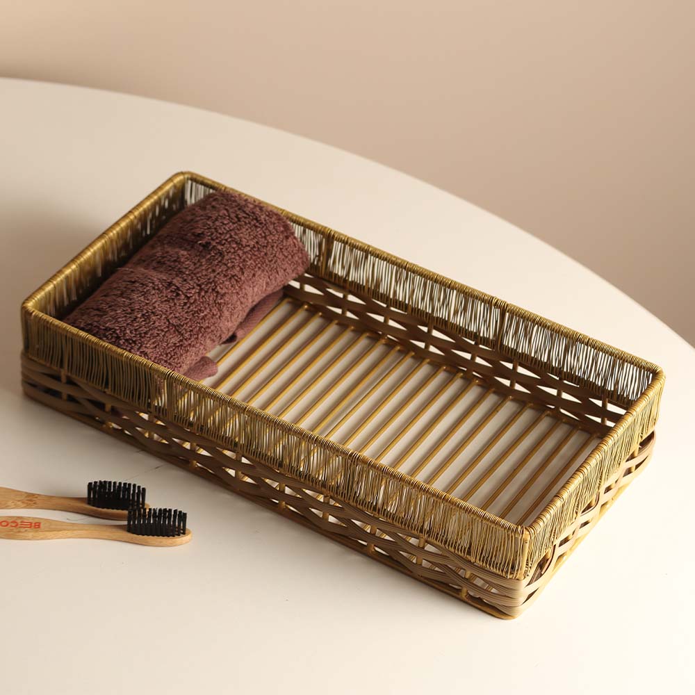 Ava Storage Tray Small - Honey Gold - Image 5