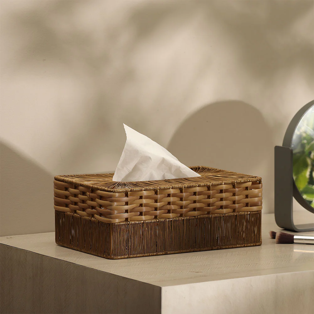 Ava Tissue Box Cover - Honey Gold - Image 4