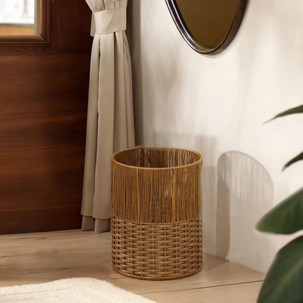Ava Waste Basket - Honey Gold - Image 2