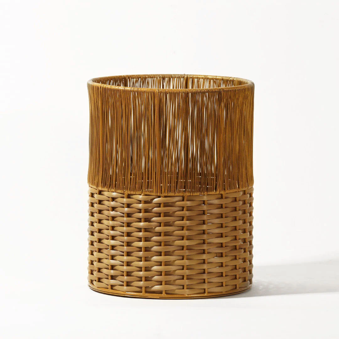 Ava Waste Basket - Honey Gold - Image 3