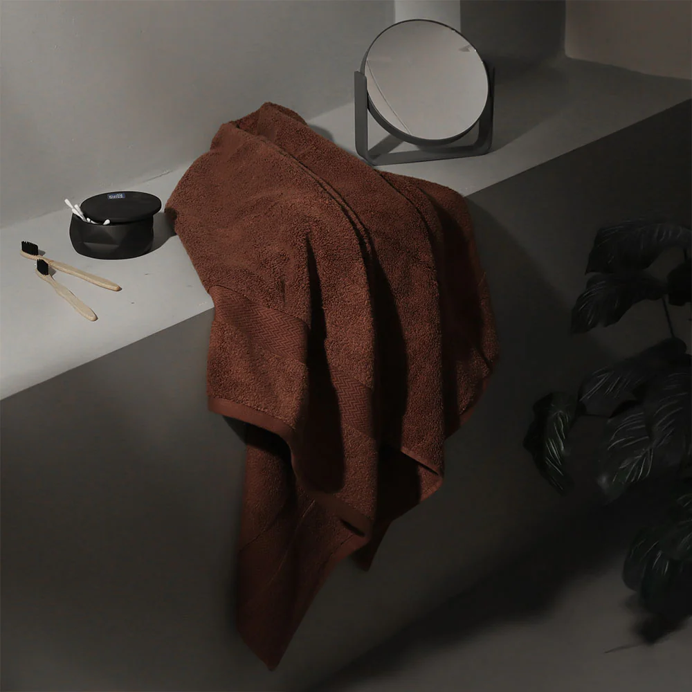 Avant Zero-Twist Cotton Bath Towel - Russet Brown - Image 2