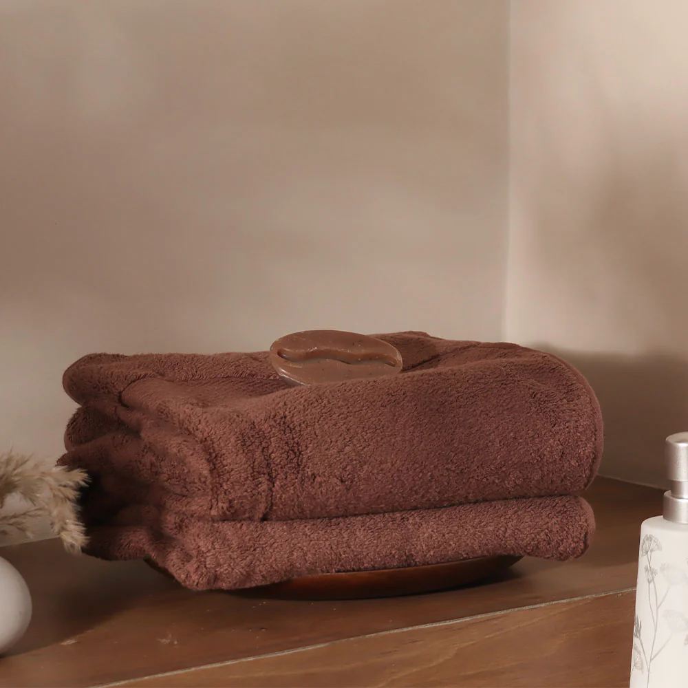 Avant Zero-Twist Cotton Bath Towel - Russet Brown - Image 5