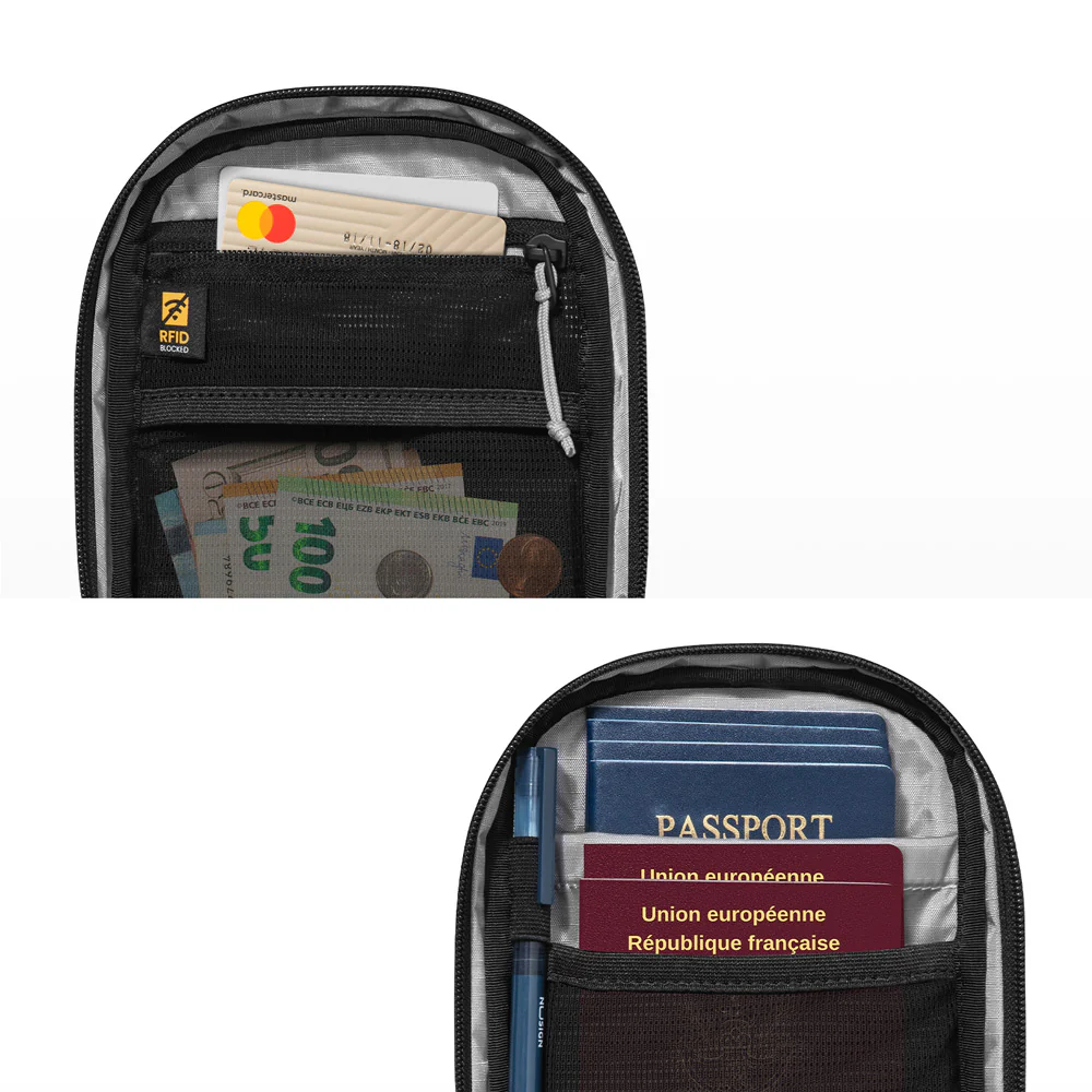 Aviator Travel Crossbody Bag - Black - Image 5