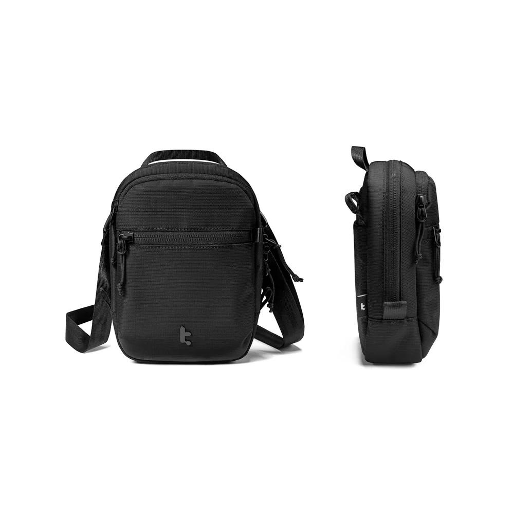 Aviator Travel Crossbody Bag - Black - Image 6