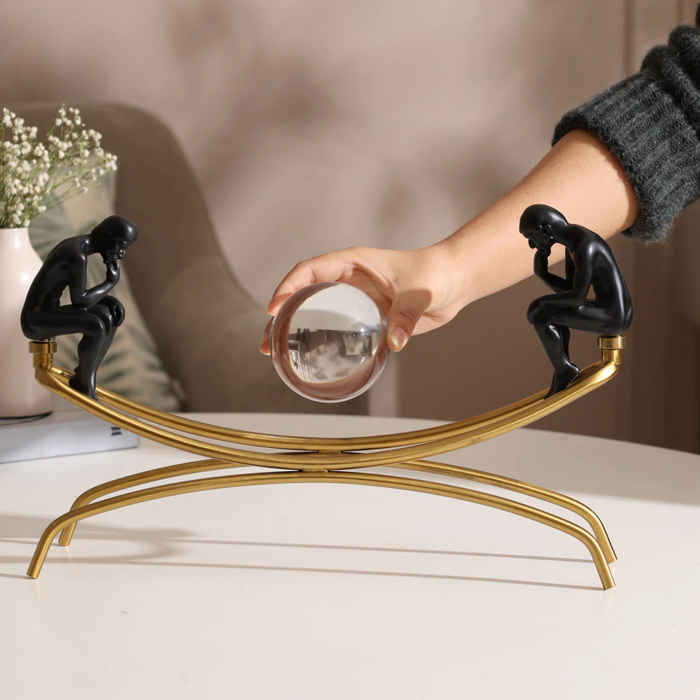 Balancing Decorative Accent with Crystal Ball - Image 3