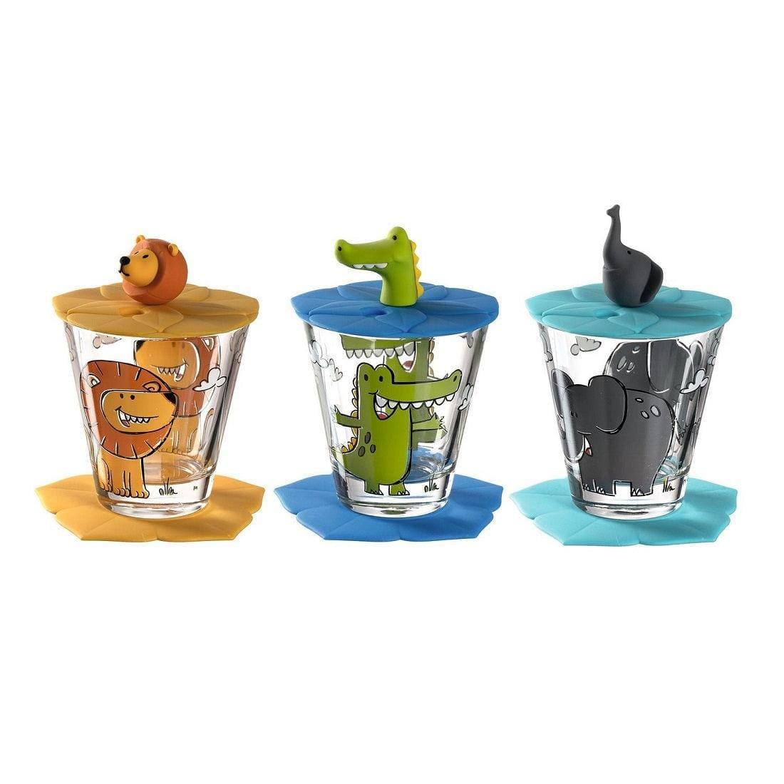 Bambini Drinking Set - Lion Crocodile Elephant - Image 3