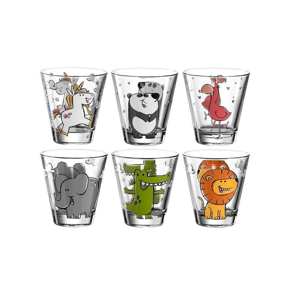 Bambini Glass Tumblers, Set of 6 - Assorted - Image 3