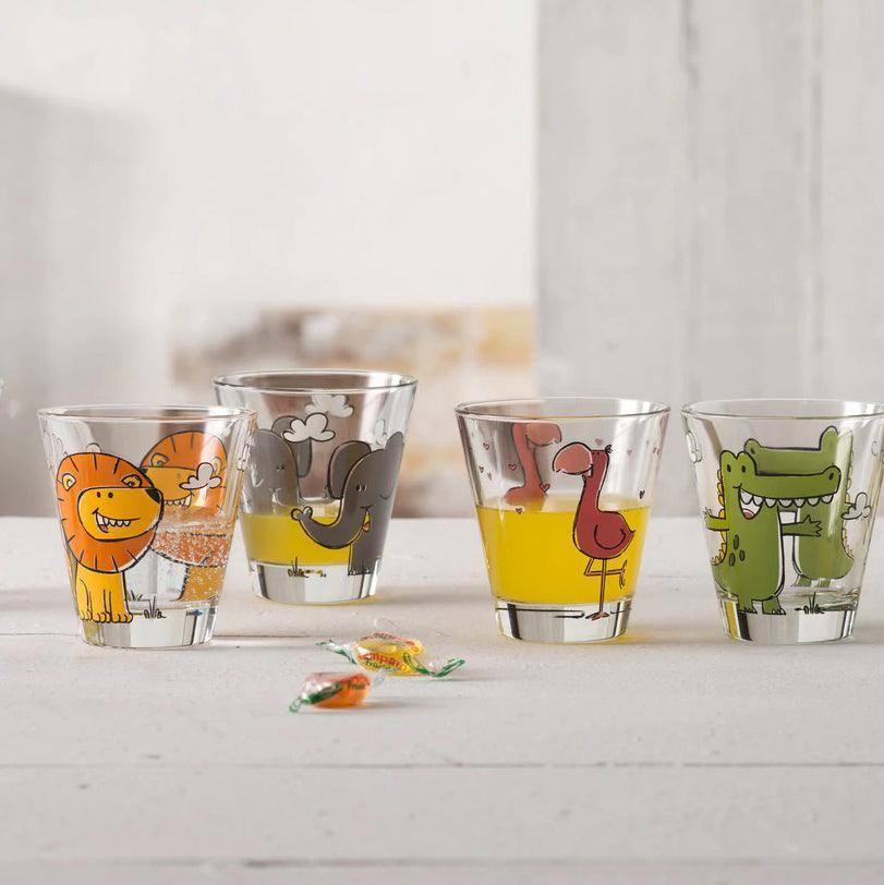 Bambini Glass Tumblers, Set of 6 - Assorted - Image 4