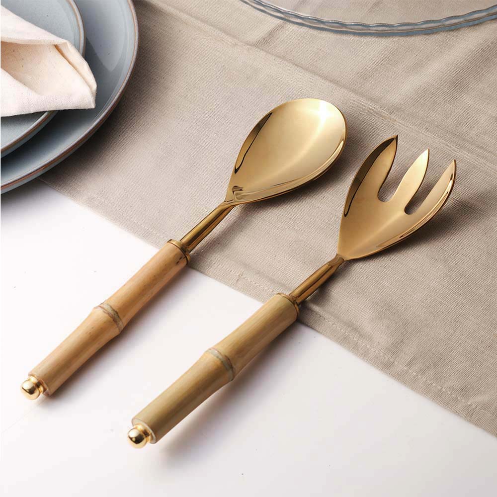 Bamboo Serving Set - Natural Gold - Image 2